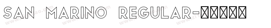 San Marino Regular字体转换